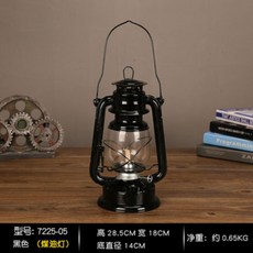 레트로 감성 램프 호롱불 불멍 랜턴 갬성 캠핑 조명 야외, 7225 블랙개