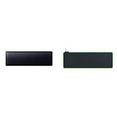 Razer 인체공학적 손목 받침대(미니) - 미니 키보드용 받침대(메모리폼 패딩 미끄럼 방지 고무 받침) 블랙, XXL 마우스 매트 번들
