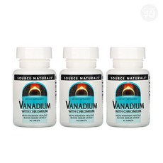 Source Naturals Vanadium 소스네츄럴 바나듐 크로뮴 90정 x3통, 3개