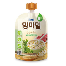 맘마밀 안심이유식 시금치와 연근 소고기(9개월), 100g, 120개, 시금치와 연근소고기