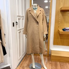 키이스 낙타모100% 래글런 루즈핏 롱 코트 WH735