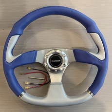 350mm 포함 클래식 스티어링 자동차 Tiypeor PVC 빨간색 개조 범용 간단한 액세서리, 001-GZFXP602-01, 1개