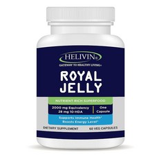 Helivin (2개) 헬리빈 동결건조 로열젤리 로열락틴 2000mg동량 10-HDA 60캡슐, 1mg, 2개