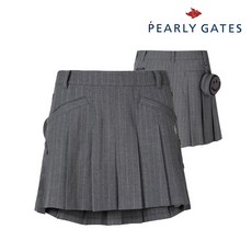 파리게이츠 골프 pearlygatesgolf여성 스마일 스트라이프 큐롯 스커트 P521B3PC369_GY, 001, GY