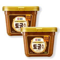 샘표 토굴된장 100% 국산콩된장 맛있는 집 된장 450g, 2개