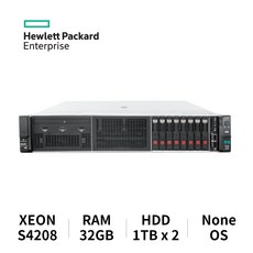 HPE HPE ProLiant 서버 DL380 Gen10 Xeon S4208/32GB ECC/HDD 1TB x2(RAID1)/S100i 8SFF/No OS