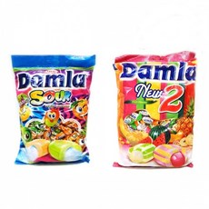 타야스 담라사워1Kg + 담라트로피컬푸르츠1Kg 소프트캔디 무료배송, 1세트