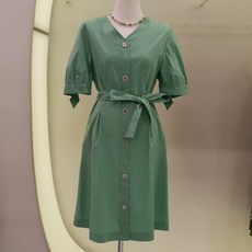 씨씨콜렉트 V넥 A라인 원피스E192MSE137