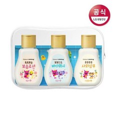 베비언스 핑크퐁 샴푸/린스/로션 3종 트래블키트 1개, 상세페이지 참조