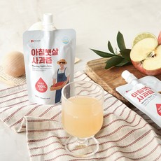 아침햇살 사과즙 120ml x 30팩 100%국내산 저온착즙, FREE