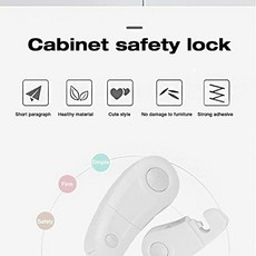 Baby Safety Magnetic Cabinet Lock Child Safety Lock Cabinet Door Drawer Cabinet Lock 6 Childproof Safety Lock 2 Key Drilling Screw, 본상품