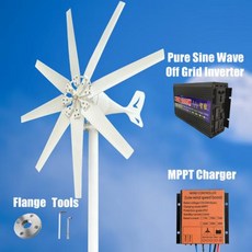 풍력 터빈 발전기 수평 축 풍차 자유 에너지 가전 제품 2000W 12V 24V 48V, 11.24V - Off Grid System 1 - 2, 1개