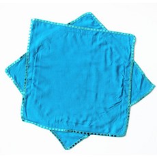 무용춤 부채 88 인치 실크 앙가선 9835망 해양모가 둥베이 꽃 드럼 등, 블루 글리터 팔각타월 한 개