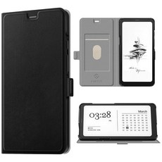 Fintie 6.1인치 Onyx BOOX Palma와 호환되는 케이스 [RFID 차단] PU 가죽 플립 지갑 케이스 카드 슬롯 홀더 킥스탠드 포함 마그네틱 클로저 충격 방지 커버, 블랙