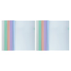 BuyChoo 두툼한 투명 쫄대 파일 a4용지용, 혼합색상, 20개