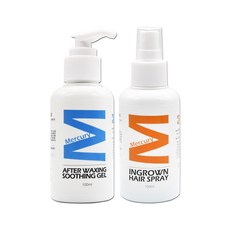 미나래 애프터왁싱 수딩젤 & 인그로운헤어 스프레이 100ml 왁싱 후 피부진정 피부관리 바디클렌져, 1세트