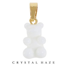 크리스탈 헤이즈 펜던트 Classic Notalgia Bear Pendant - Powder