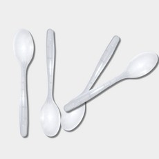 코디마트 일회용 플라스틱 숟가락 국밥스푼 17.5cm 반투명 개별포장 1500개 1박스, 1개