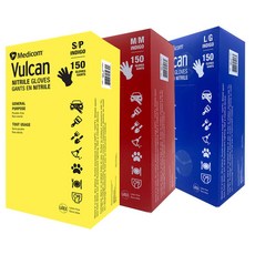 코스트코 메디컴 불칸 니트릴 장갑 150 매/최소구매2Medicom Vulcan Nitrile Gloves 150ct / Min qty 2, 미디움, 중(M)