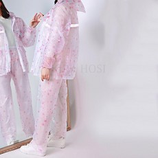 kirahosi MJ 4 예쁜 자켓 우비 비옷 세트 46 AQfvz3f 레인 코트 배달 택배 +덧신증정