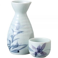 도쿠리 사케잔 에일 넷(Ale-net) 술기 세트 덕리 오쵸코 지름 8x높이 14.5 cm 300ml 細雪桔梗, 1개