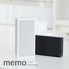 Nexum memo w1 Alexa AirPlay DLAN 휴대용 무선 블루투스 스피커, 흰색