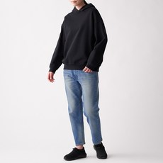 무인양품 MUJI LABO 남녀공용 데님 스트레치 테이퍼드 팬츠 BFE04A0S