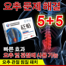 5+5 요추 관절 찜질 패치 근육통파스 허리근육통파스