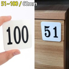 헬스장 목욕탕 눈에띄는 옷장 번호 스티커 카페 숫자표시 골프장 컴퓨터, 56