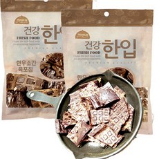 수제명가 1+1(100g+100g)한우 소간 육포, 2개, 100g - 수제명가경량호구