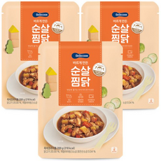 베베쿡 바르게 만든 순살 찜닭 200g, 3개 - 베베쿡장조림