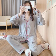 임산부 잠옷 임부잠옷 수유잠옷 임산부잠옷 수유복 홈웨어 봄 여름 얇은 모달 면화 출산