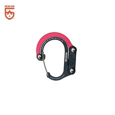 GEARAID 히어로클립 미니/스몰 블랙앤블루 기어클립 카라비너 다용도클립, 01:히어로클립미니-블랙앤레드, 1개