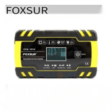 FOXSUR 퍽셔 12+24V 자동차배터리 충전기 펄스복원 정품 한글설명서, 1개