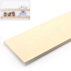자작합판 목재 선반 두께18mm 판재 400 x 600mm 상판 받침 벽걸이 수납용, 1개