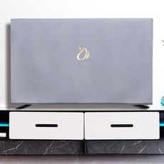 tv 가리개 텔레비전 모니터 LCD 화면 커버 덮개고급 기술 천 TV 먼지 커버 55 인치 65 LCD 간단한 디스플레, 01 라이트 그레이_01 32 inches