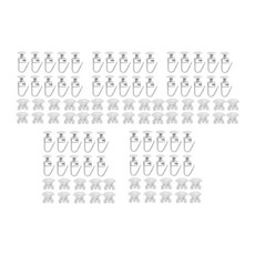 100pcs 커튼 트랙 글라이더 커튼 트랙 풀리 커튼 캐리어 커튼 커튼 커튼 러너, pp, 하얀색, 1개