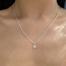 스마일실버목걸이