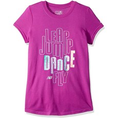 New Balance Girls' Ss Graphic Tee-B07PGQFMMN