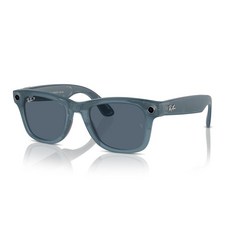 Ray-Ban Meta - Headliner (Standard) Smart Glasses - Shiny Caramel Transparent Teal Blue