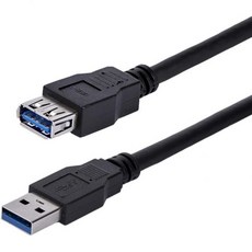 스타텍 6ft 블랙 슈퍼스피드 USB 3.0 Extension 케이블 A AM F 2m 3 암수 Ext 코드 5Gbps USB3SEXT6BK 261082, 3 ft_Black - ext-a3