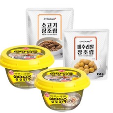 오뚜기 영양닭죽285gx2개+교동 장조림 2종(메추리알1개+소고기1개), 285g, 1개