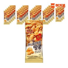 머거본 [본사직영] 견과류 영양 간식 허니로스티드땅콩 25g 24봉, 24개