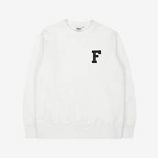 [FILA] F 로고 루즈핏 맨투맨 (FE2POC6117X_OWH)