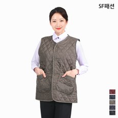 똑딱이 겨울누빔 기본조끼 작업용 누빔조끼