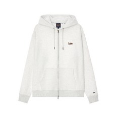 LEE 스몰 트위치 로고 후드 집업 라이트 그레이 354440