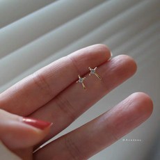 14k십자가귀걸이