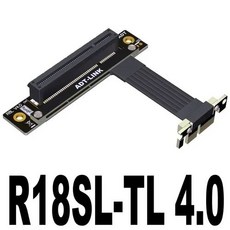 ADT-Link PCI-E 익스텐션 케이블 네트워크 비디오 GPU 카드 SSD 확장 컨버터 라이저 케이블 어댑터 Gen4, 01 R18SL-TL 4.0_13 20CM