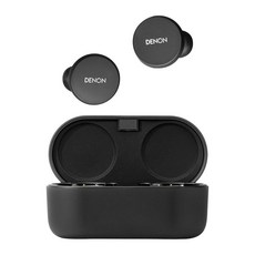 Denon PerL Pro 트루 와이어리스 이어버드 - 적응형 액티브 노이즈 캔슬링 Masimo 어댑티브 어쿠스틱 기술이 적용된 맞춤형 사운드 공간 오디오 오래 지속되는 배터, 블랙, 1개