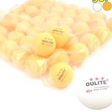 ABS 3성 탁구공 연습용 동호회 50P 게임용탁구공 탁구연습구, 주황색, 1개